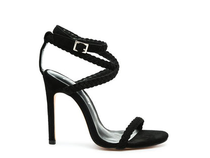 SHERRI SUEDE STILETTO SLING-BACK SANDAL - Faylinn & Co