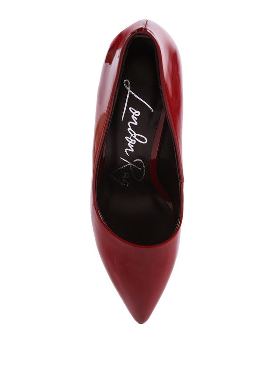 KAMIRA BLOCK HEELED FORMAL PUMPS - Faylinn & Co