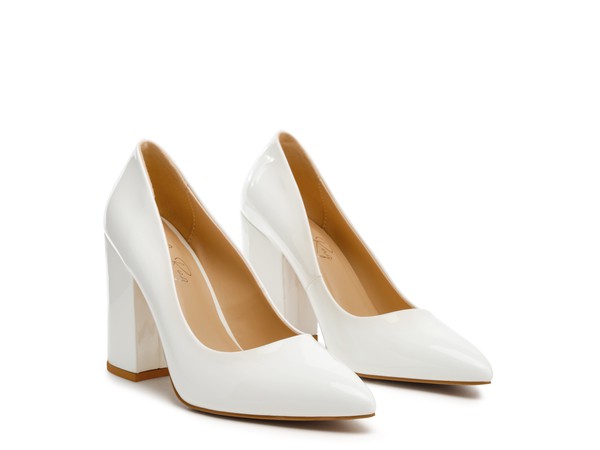 KAMIRA BLOCK HEELED FORMAL PUMPS - Faylinn & Co