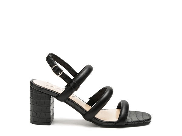 SLATER CROC SLINGBACK BLOCK SANDALS - Faylinn & Co