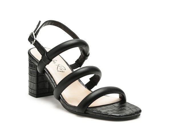 SLATER CROC SLINGBACK BLOCK SANDALS - Faylinn & Co
