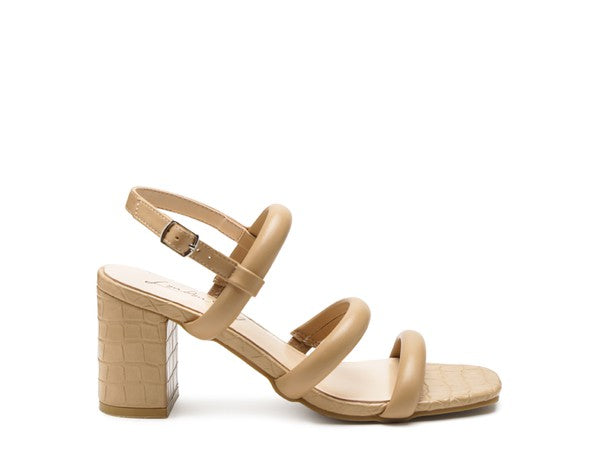 SLATER CROC SLINGBACK BLOCK SANDALS - Faylinn & Co