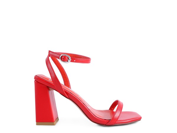 Block Heel Ankle Strap Sandals - Faylinn & Co