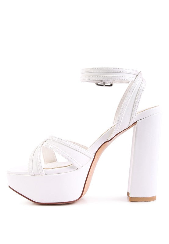 NYLE PLATFORM HEELED SANDALS - Faylinn & Co
