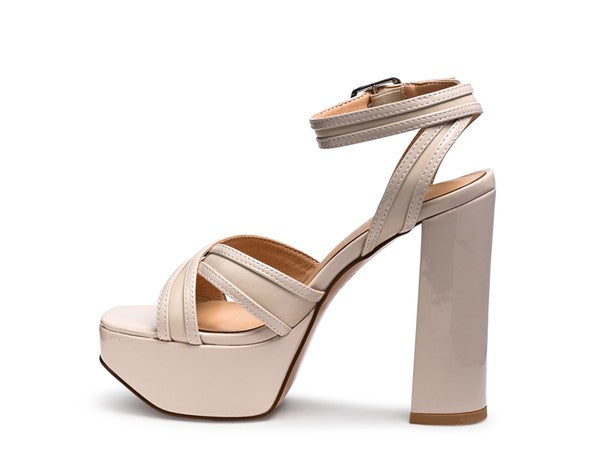 NYLE PLATFORM HEELED SANDALS - Faylinn & Co