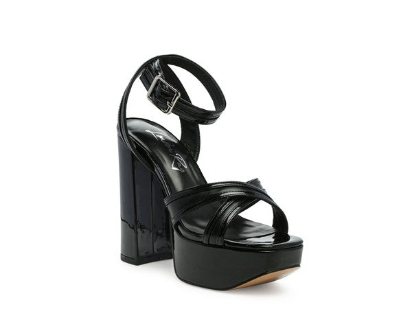 NYLE PLATFORM HEELED SANDALS - Faylinn & Co
