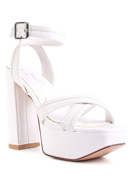 NYLE PLATFORM HEELED SANDALS - Faylinn & Co