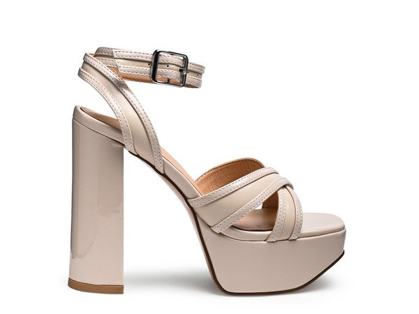 NYLE PLATFORM HEELED SANDALS - Faylinn & Co