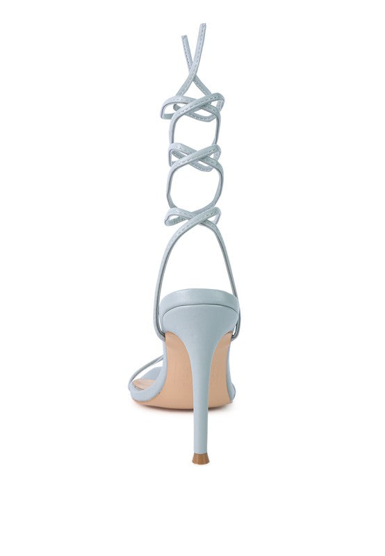 SPHYNX HIGH HEEL LACE UP SANDALS - Faylinn & Co