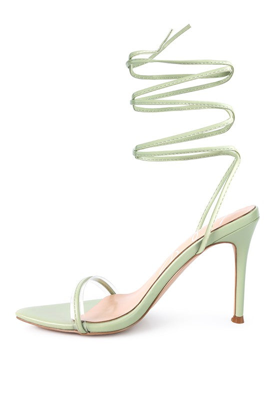 SPHYNX HIGH HEEL LACE UP SANDALS - Faylinn & Co