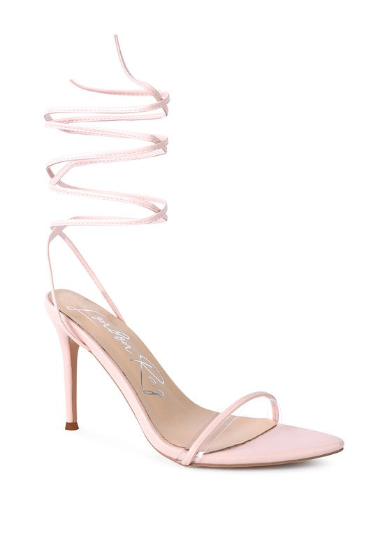 SPHYNX HIGH HEEL LACE UP SANDALS - Faylinn & Co