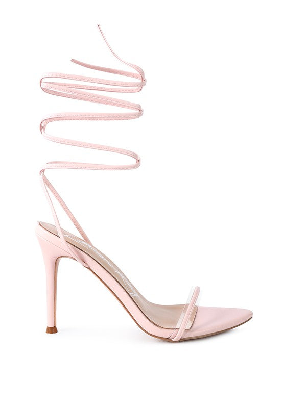 SPHYNX HIGH HEEL LACE UP SANDALS - Faylinn & Co