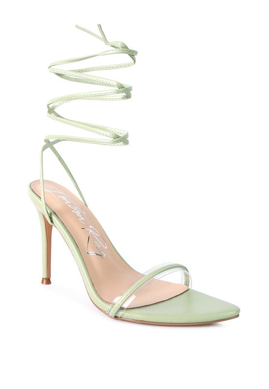 SPHYNX HIGH HEEL LACE UP SANDALS - Faylinn & Co