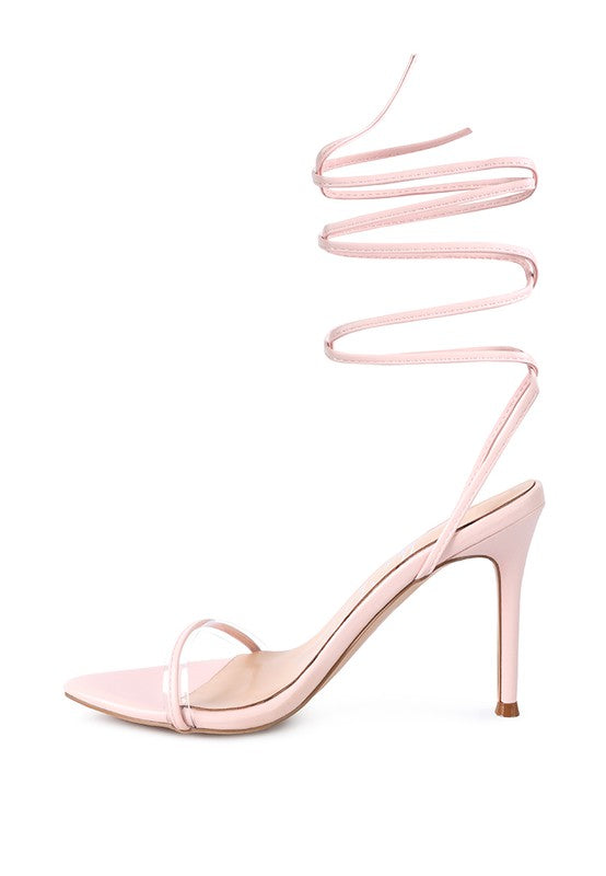 SPHYNX HIGH HEEL LACE UP SANDALS - Faylinn & Co