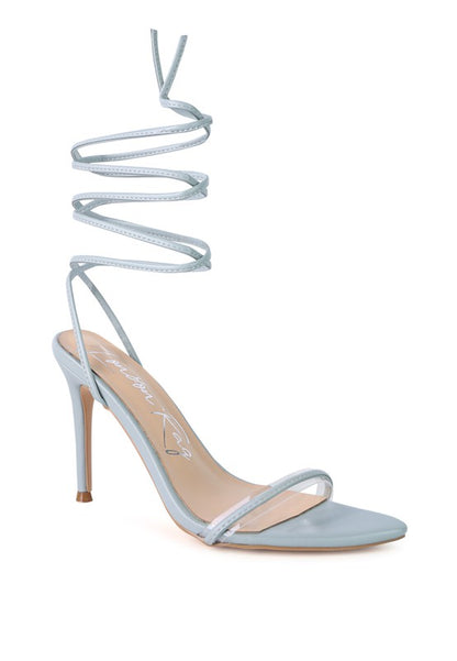 SPHYNX HIGH HEEL LACE UP SANDALS - Faylinn & Co