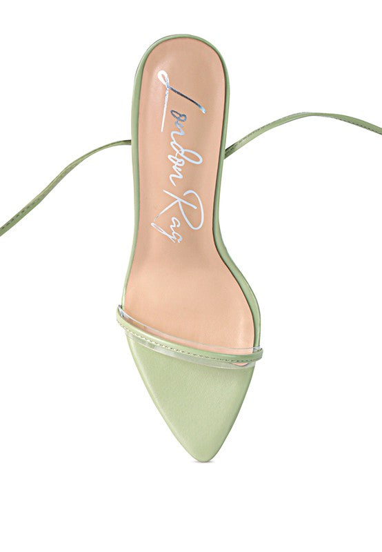 SPHYNX HIGH HEEL LACE UP SANDALS - Faylinn & Co