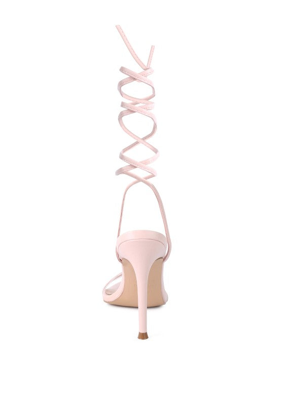 SPHYNX HIGH HEEL LACE UP SANDALS - Faylinn & Co