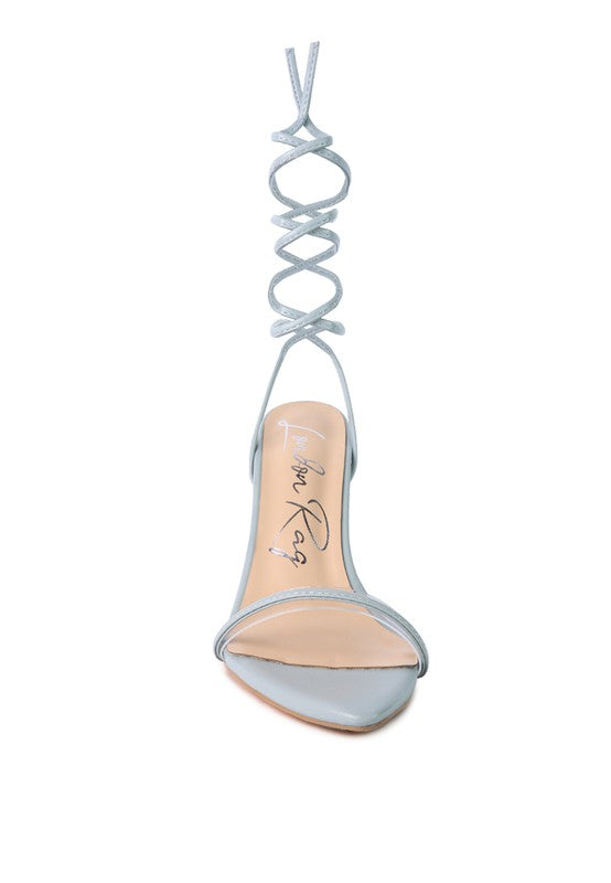 SPHYNX HIGH HEEL LACE UP SANDALS - Faylinn & Co