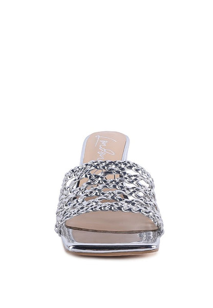 ADORBS BRAIDED STRAPS SLIDER SANDALS - Faylinn & Co
