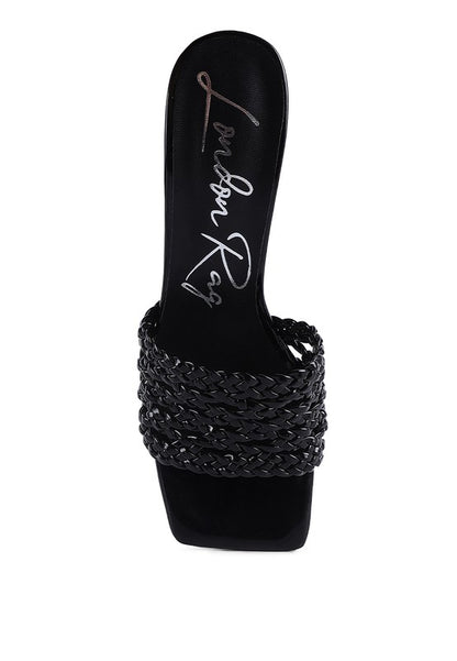 ADORBS BRAIDED STRAPS SLIDER SANDALS - Faylinn & Co