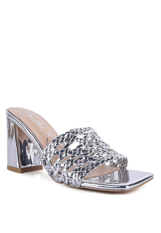 ADORBS BRAIDED STRAPS SLIDER SANDALS - Faylinn & Co