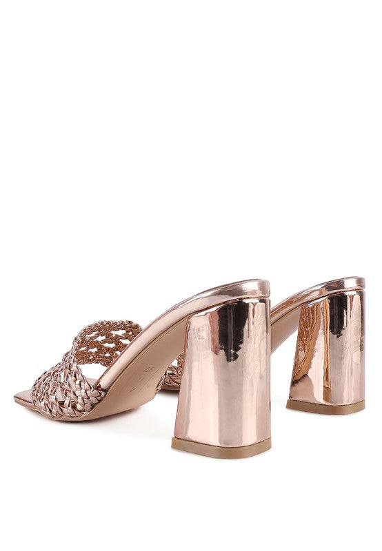 ADORBS BRAIDED STRAPS SLIDER SANDALS - Faylinn & Co