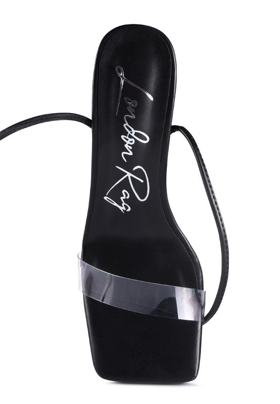 SCANSTA LACE UP DIAMANTE HIGH HEEL SANDAL - Faylinn & Co