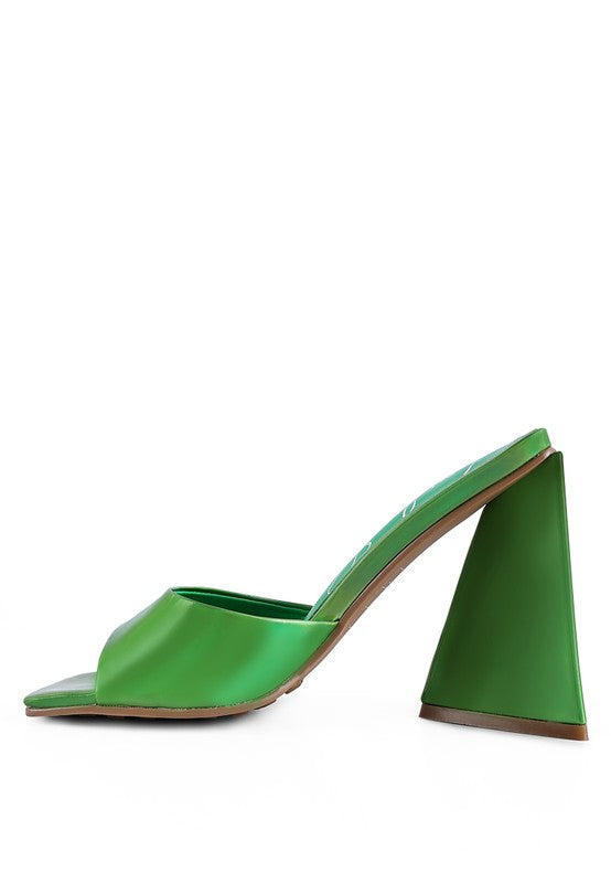 LOVEBUG TRIANGULAR BLOCK HEEL SANDALS - Faylinn & Co