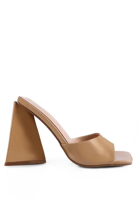 LOVEBUG TRIANGULAR BLOCK HEEL SANDALS - Faylinn & Co