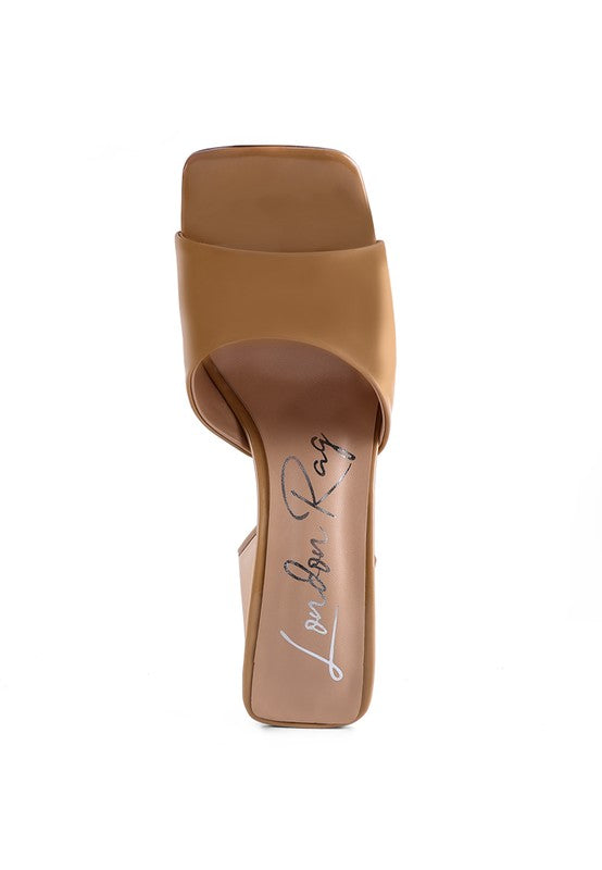 LOVEBUG TRIANGULAR BLOCK HEEL SANDALS - Faylinn & Co