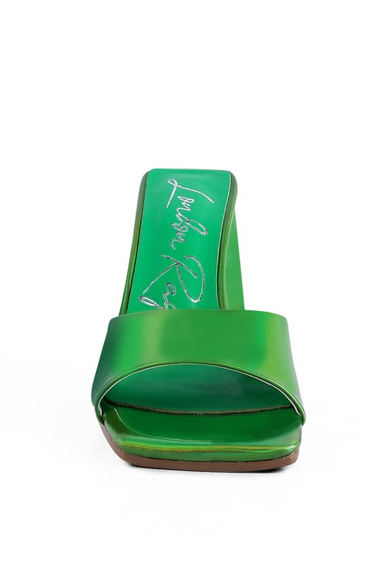 LOVEBUG TRIANGULAR BLOCK HEEL SANDALS - Faylinn & Co