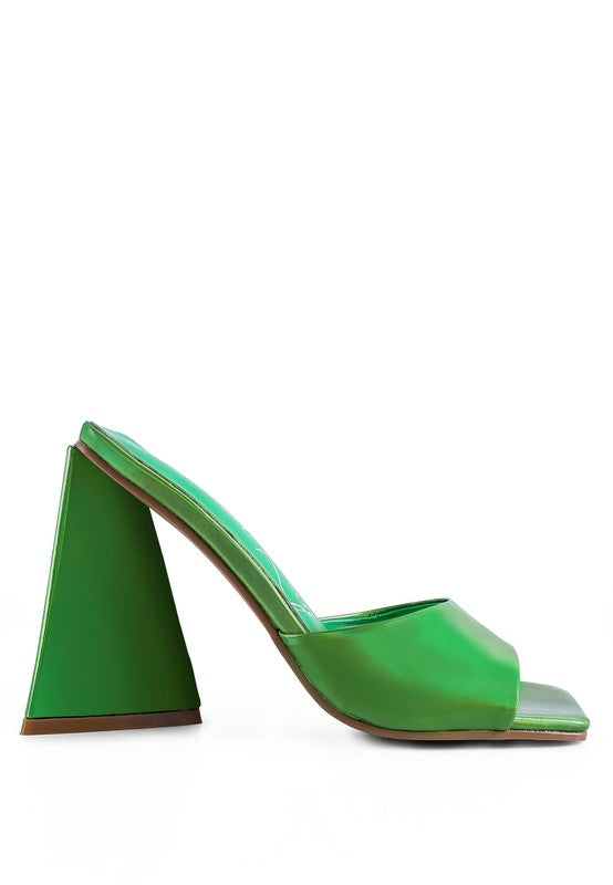 LOVEBUG TRIANGULAR BLOCK HEEL SANDALS - Faylinn & Co