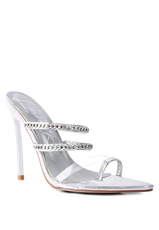 TICKLE ME HIGH HEELED TOE RING SANDALS - Faylinn & Co