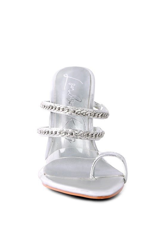 TICKLE ME HIGH HEELED TOE RING SANDALS - Faylinn & Co