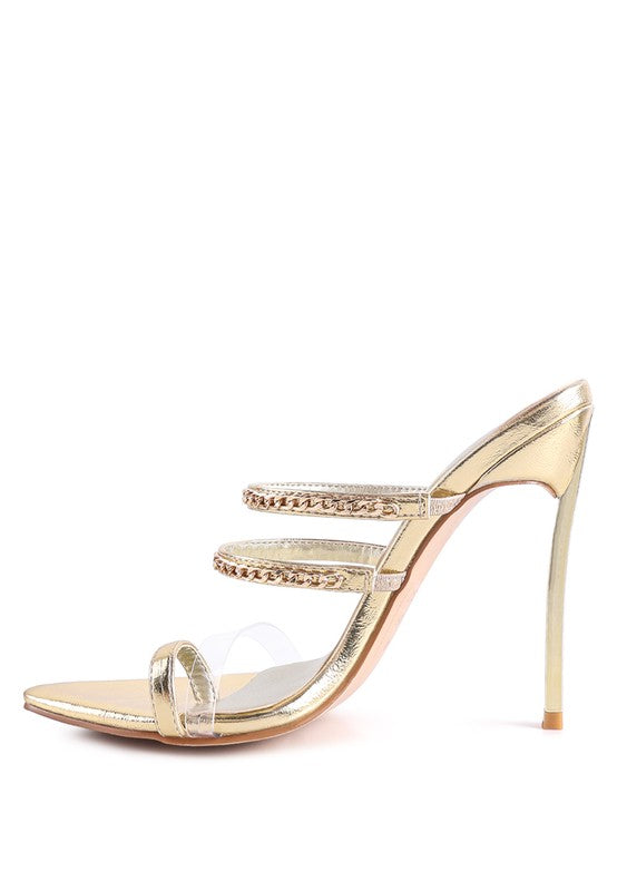 TICKLE ME HIGH HEELED TOE RING SANDALS - Faylinn & Co