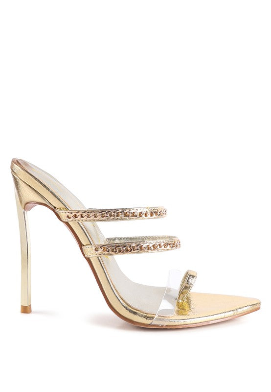 TICKLE ME HIGH HEELED TOE RING SANDALS - Faylinn & Co