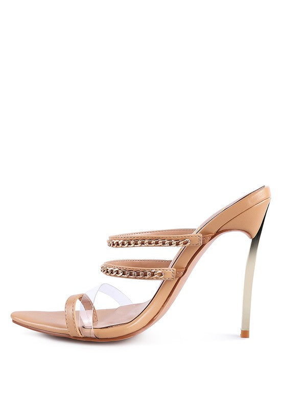 TICKLE ME HIGH HEELED TOE RING SANDALS - Faylinn & Co