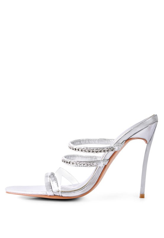 TICKLE ME HIGH HEELED TOE RING SANDALS - Faylinn & Co