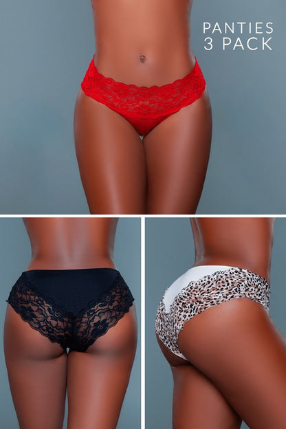 Arlo Bikini Panty 3 Pack - Faylinn & Co
