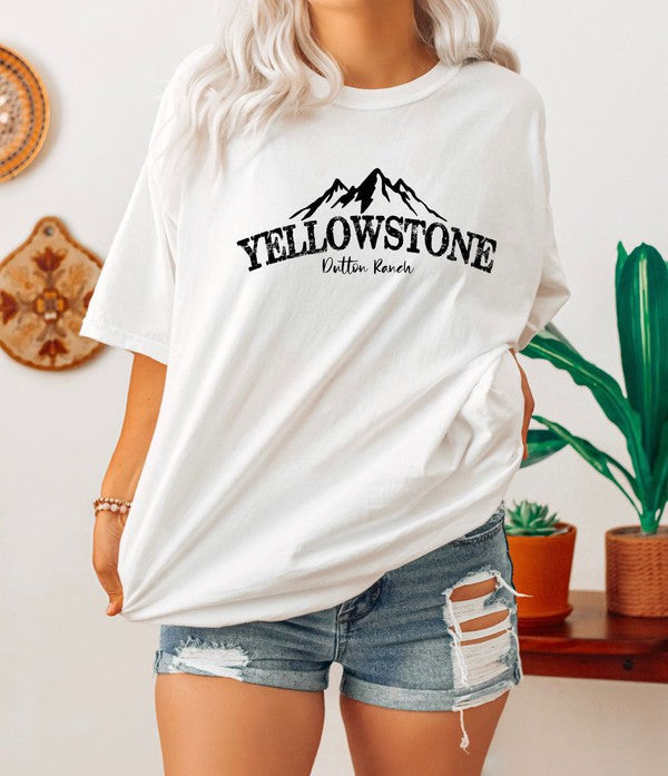 Mountains Yellowstone Dutton Ranch Boutique Tee - Faylinn & Co
