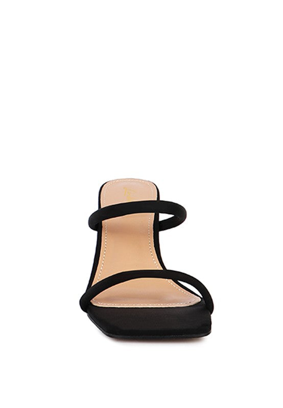 DOWNTOWN EXPERIMENT HEEL SLIDE SANDALS - Faylinn & Co