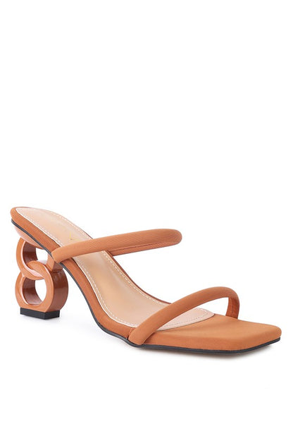 DOWNTOWN EXPERIMENT HEEL SLIDE SANDALS - Faylinn & Co
