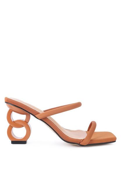 DOWNTOWN EXPERIMENT HEEL SLIDE SANDALS - Faylinn & Co