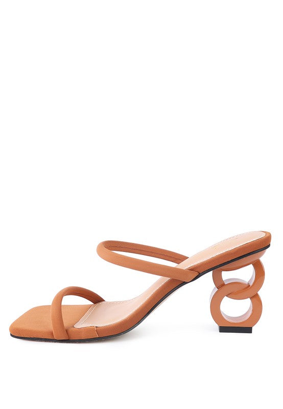 DOWNTOWN EXPERIMENT HEEL SLIDE SANDALS - Faylinn & Co