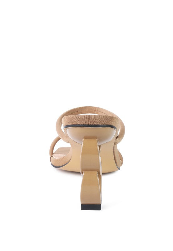 DOWNTOWN EXPERIMENT HEEL SLIDE SANDALS - Faylinn & Co