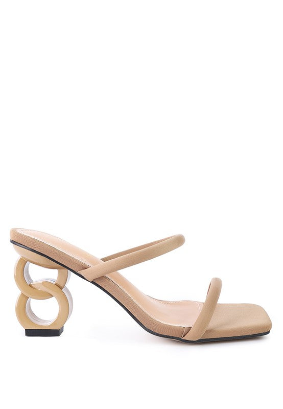 DOWNTOWN EXPERIMENT HEEL SLIDE SANDALS - Faylinn & Co