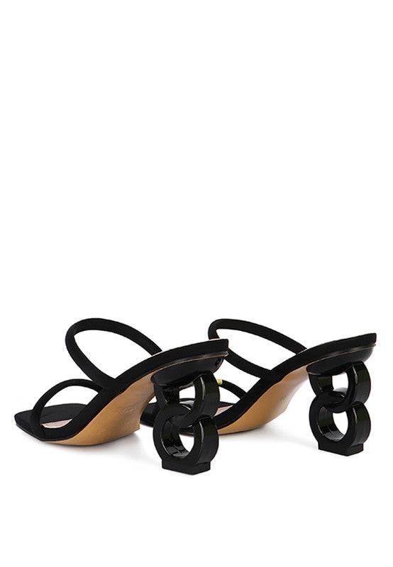 DOWNTOWN EXPERIMENT HEEL SLIDE SANDALS - Faylinn & Co