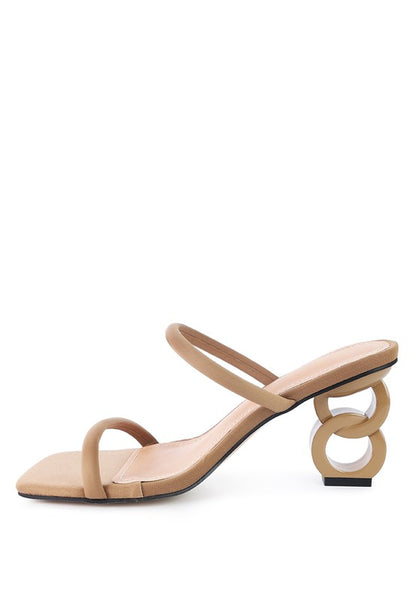 DOWNTOWN EXPERIMENT HEEL SLIDE SANDALS - Faylinn & Co