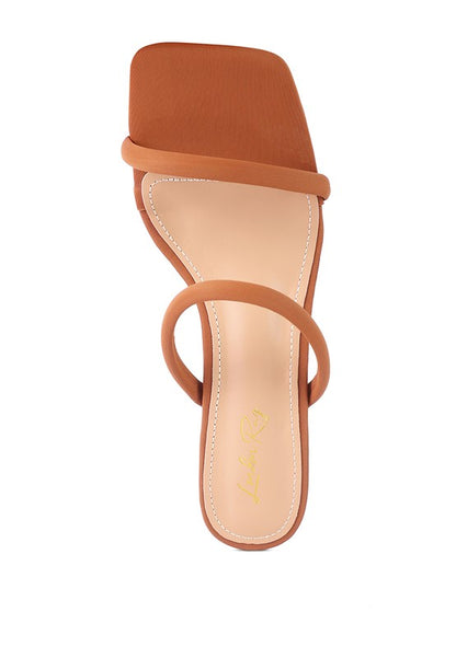 DOWNTOWN EXPERIMENT HEEL SLIDE SANDALS - Faylinn & Co