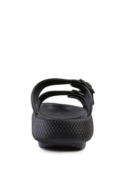 LOMA HOVERCRAFT BUCKLED SLIDES - Faylinn & Co